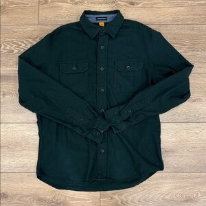 Men's Dark Green Flannel